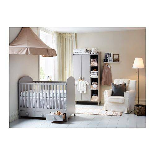ikea grey cot